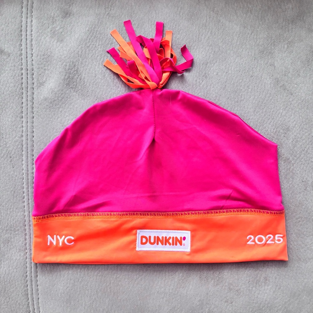 Dunkin' Pink and Orange Beanie